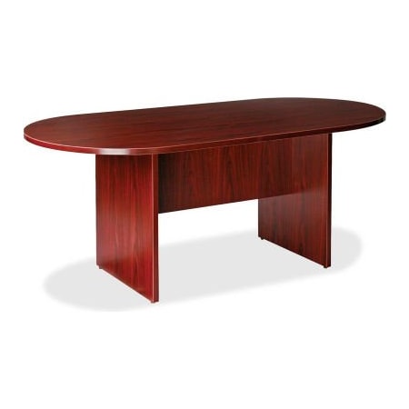Lorell Lorell 36" Oval Conference Table - Mahogany - Essentials Series 87272